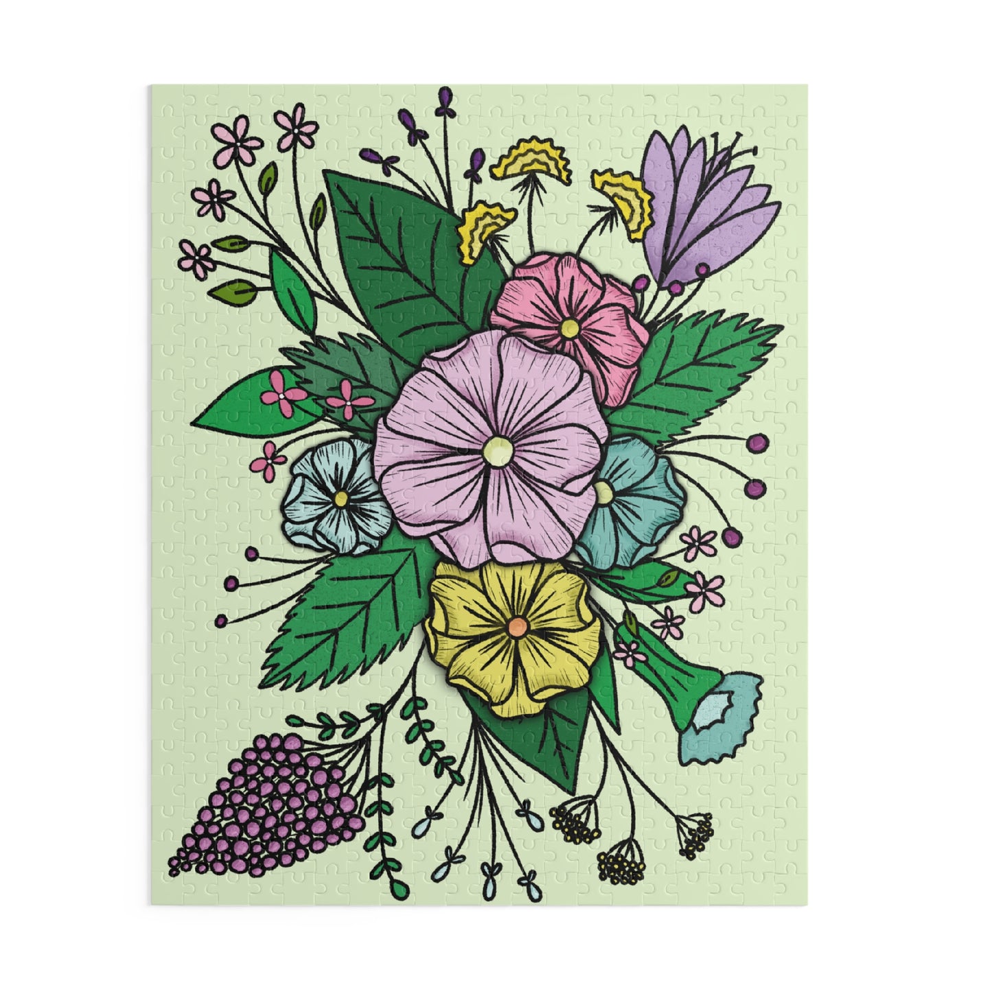 Floral Puzzle (120, 252, 500-Piece)