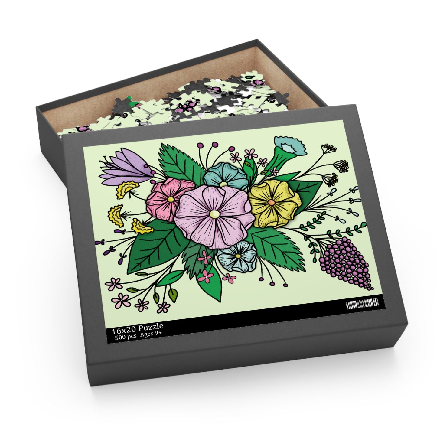 Floral Puzzle (120, 252, 500-Piece)