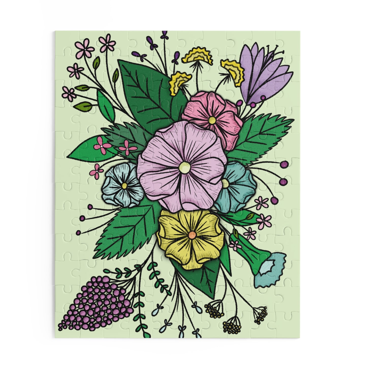 Floral Puzzle (120, 252, 500-Piece)