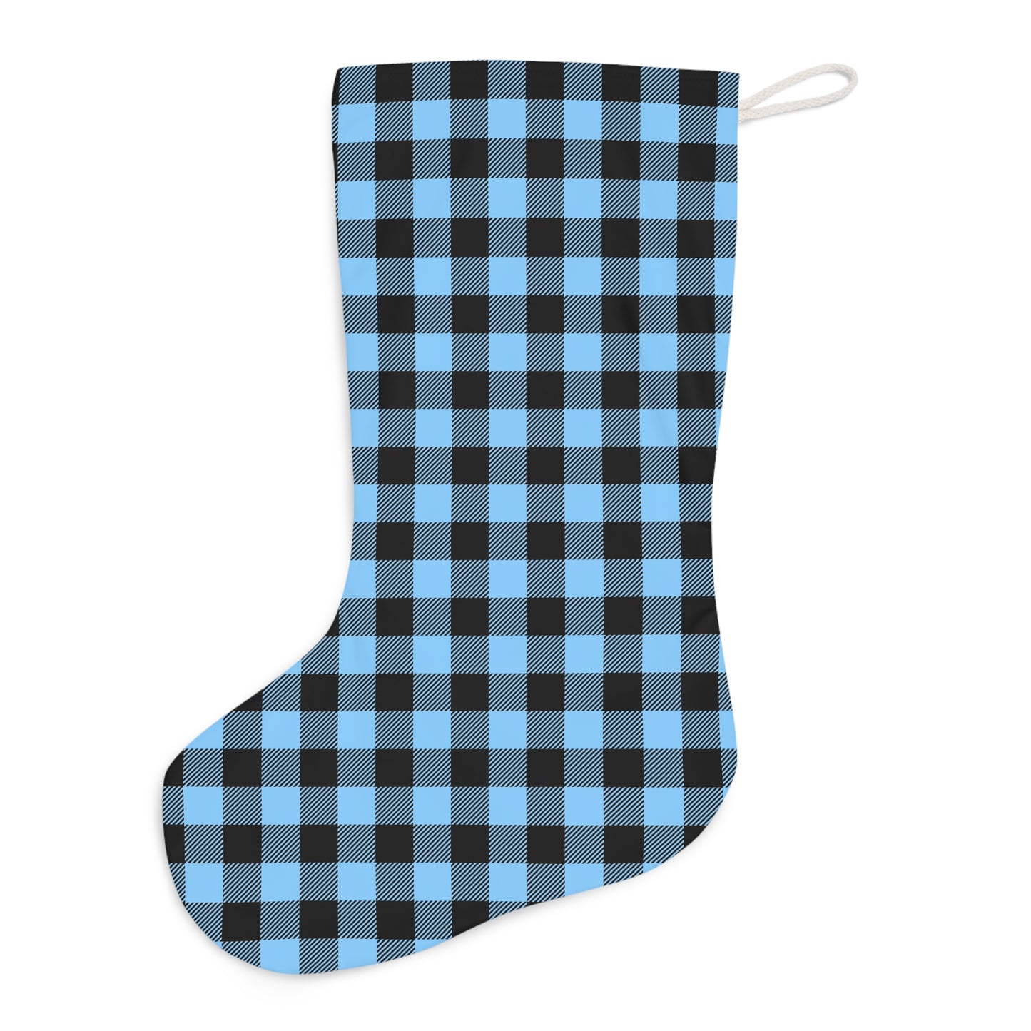 Light Blue Santa Stocking