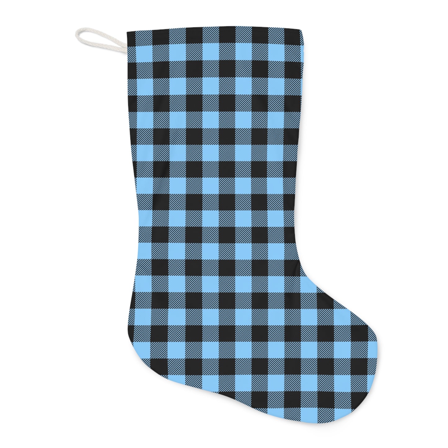 Light Blue Santa Stocking