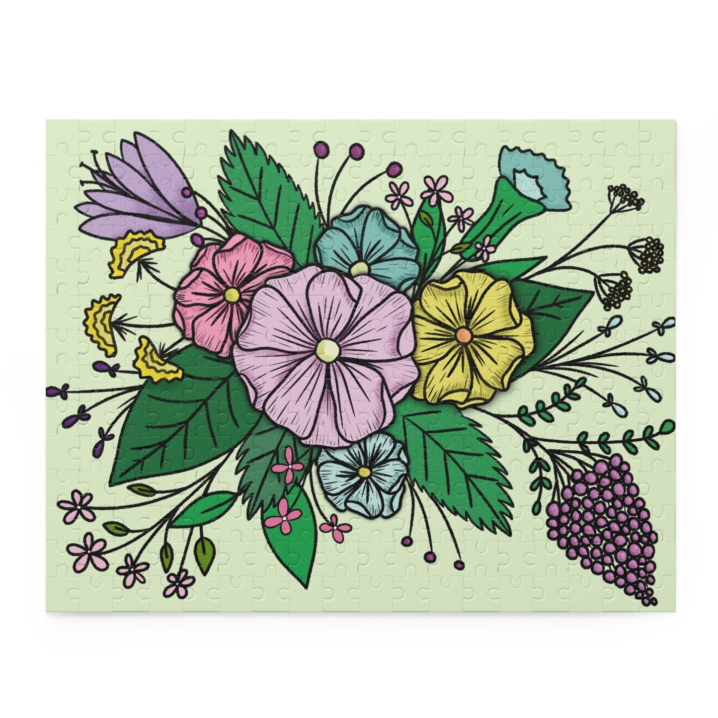 Floral Puzzle (120, 252, 500-Piece)