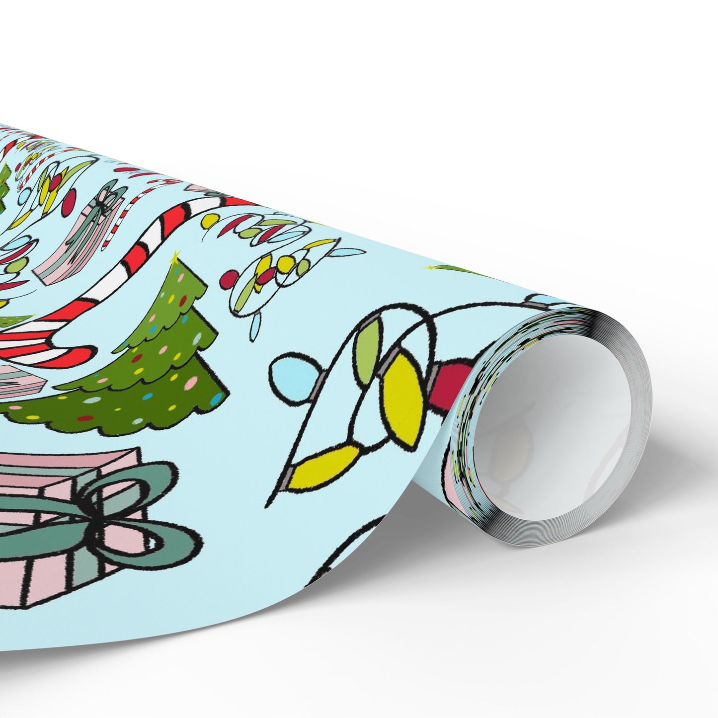 Blue Christmas Wrapping Paper