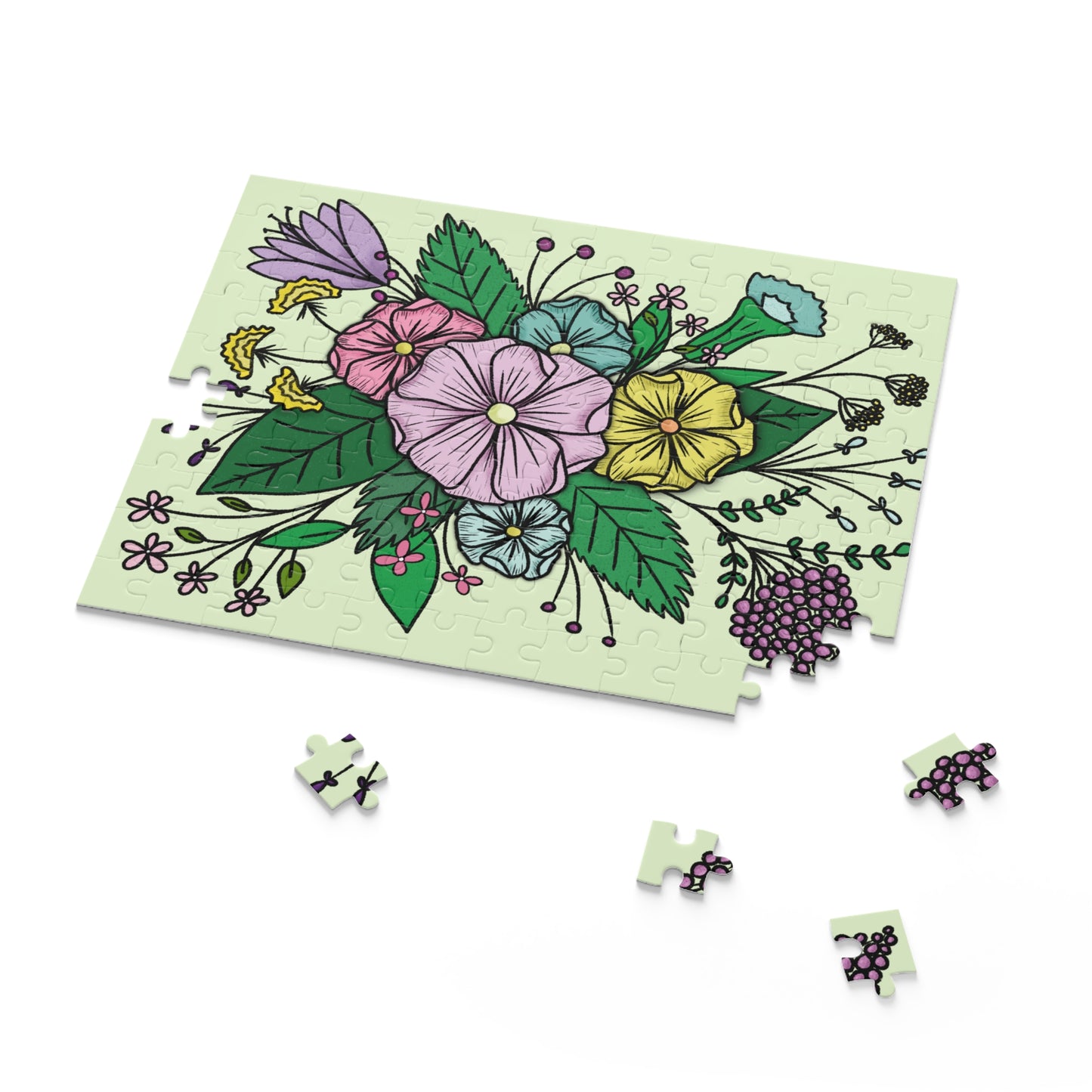 Floral Puzzle (120, 252, 500-Piece)
