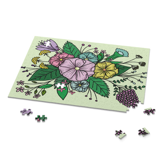 Floral Puzzle (120, 252, 500-Piece)